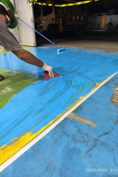 Proses Coating lantai